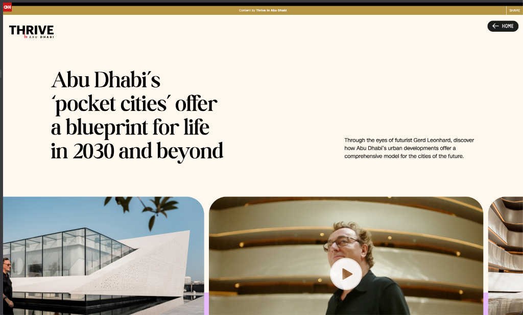 Thrive in Abu Dhabi – CNN sponsored content built with Astro and GSAP